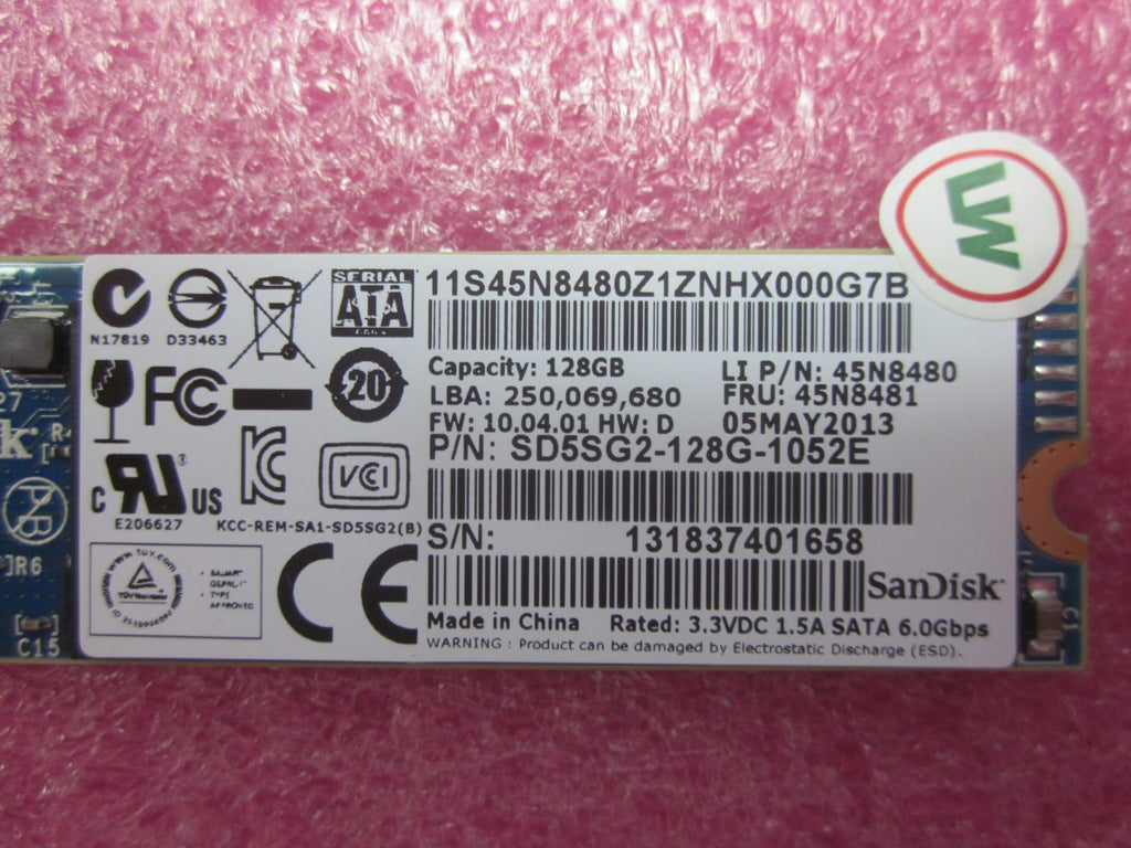 Lenovo Ssd 128Gb 0 - 45N8481