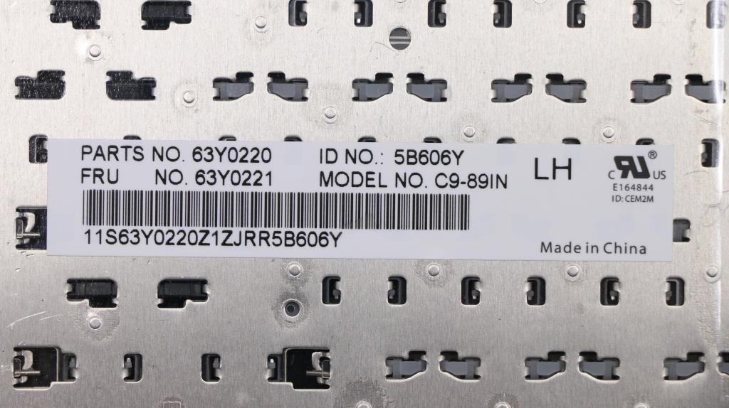 Lenovo Keyboard Chicony Indian Cs09 - 63Y0221