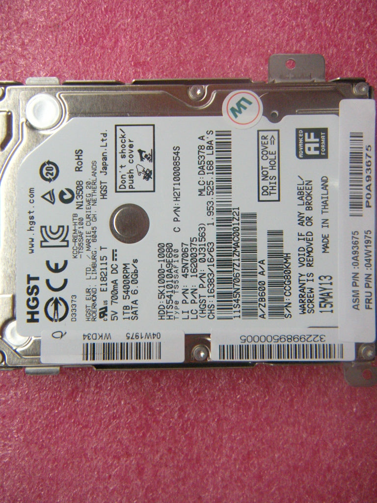 Lenovo 04W1975 Hd Hard Drives