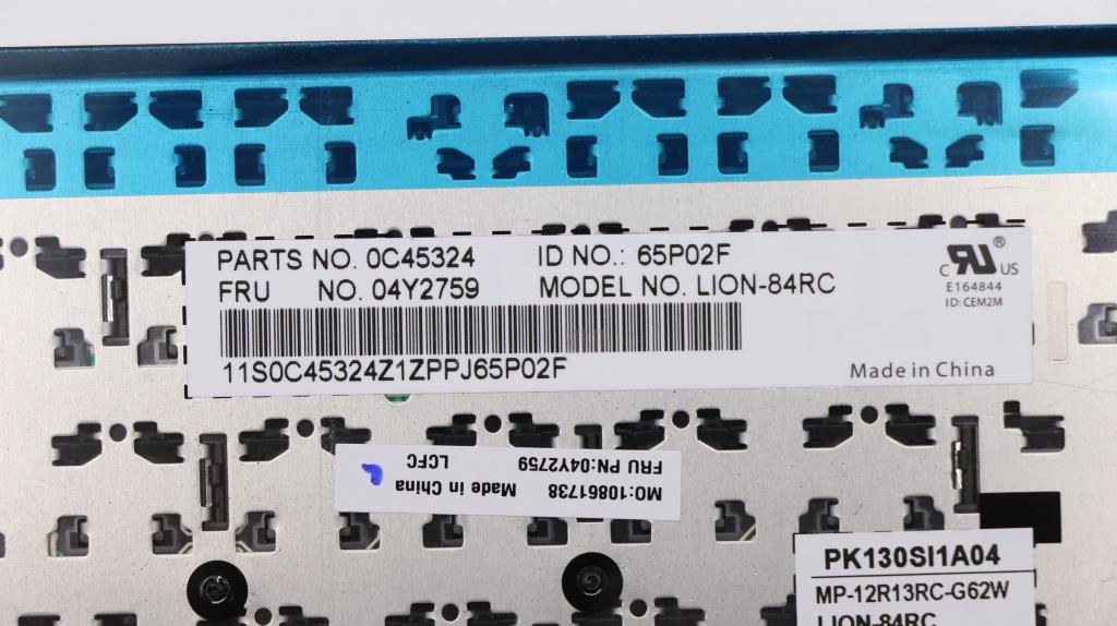 Lenovo Ki Keyboards Internal - 04Y2759