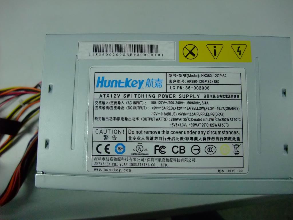 Lenovo 36002008 Power Supply Huntkeyhk380-12Gp