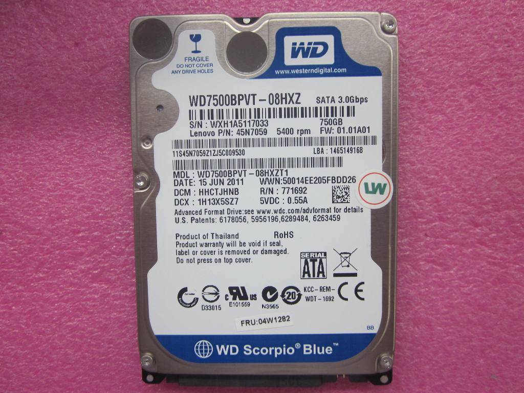 Lenovo Hard Drives - 04W1282