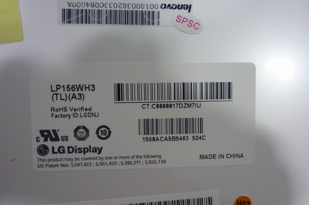 Lenovo 18003820 Lcd Lgd Lp156Wh3-Tla3 Hd G Led