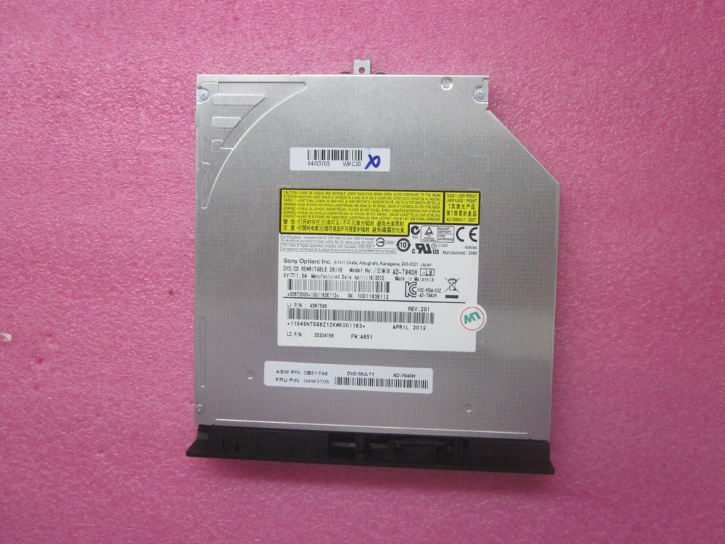 Lenovo Driveh Odd Asm Optiarc Sbds12 - 04W3705