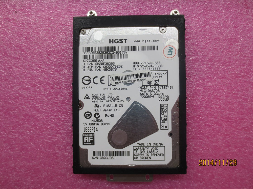 Lenovo Hp Hdd Parts - 04X5952