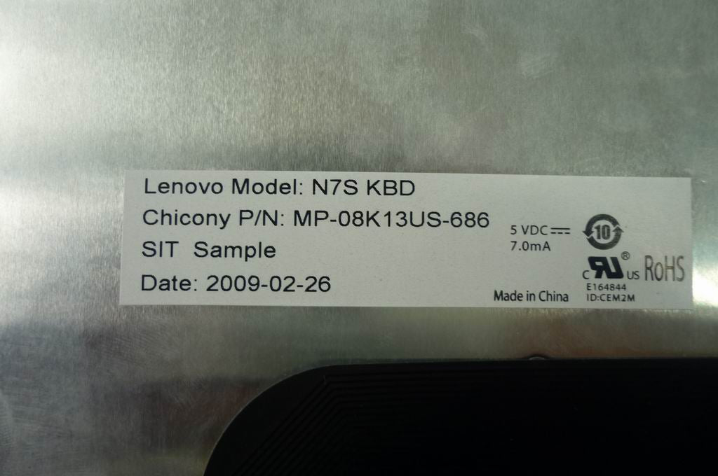 Lenovo 25008421 Keyboard Ccy N7S Us 83Key Org