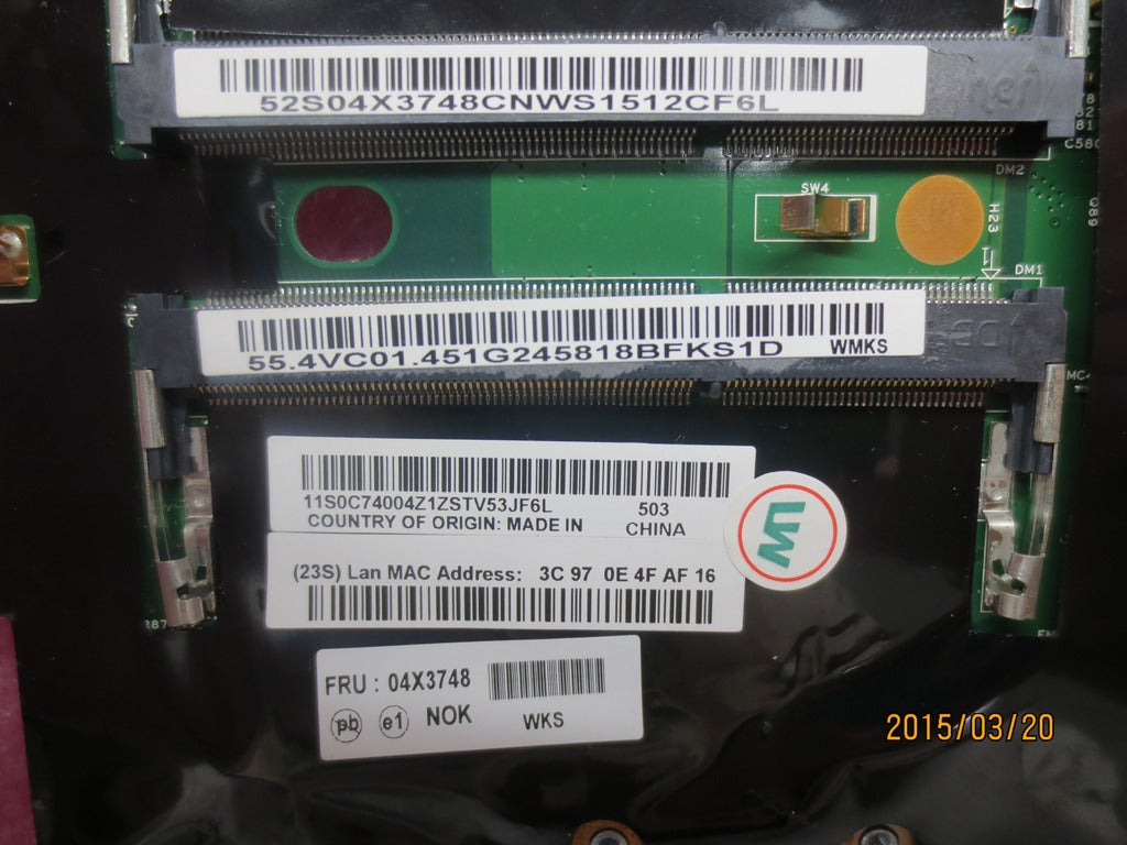 Lenovo Comet-2 Fru Planar I3-3110M Nv - 04X3748