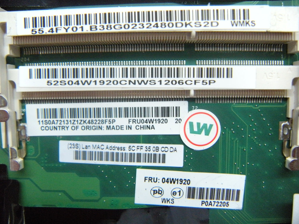 Lenovo Shinai-2 Swg I5-520M Tpm=N - 04W1920