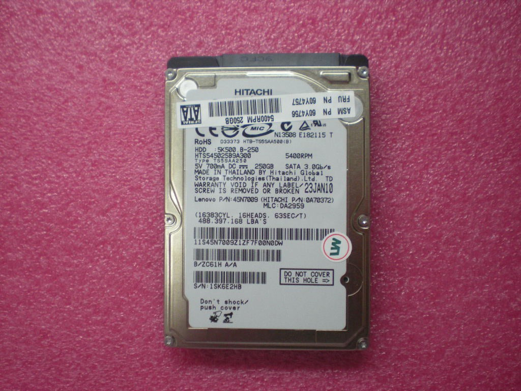 Lenovo 60Y4757 Driveh Tray-Pari B250 Hgst