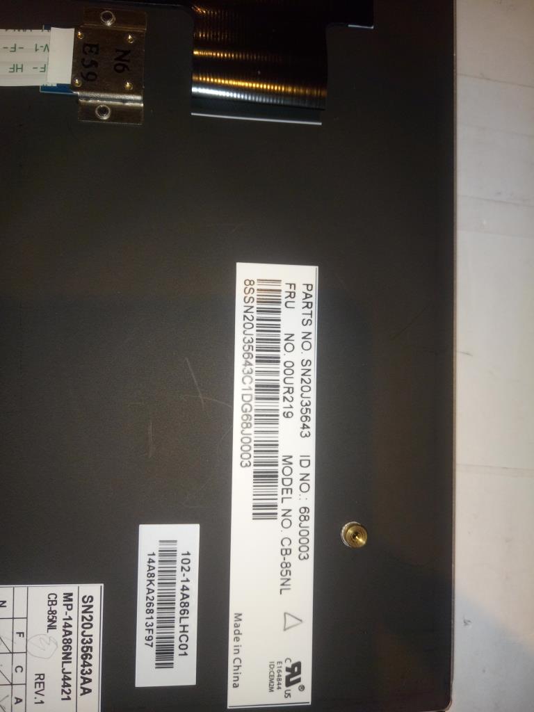 Lenovo Nbkyb Carling Kbd,Nl,Cny - 00UR219