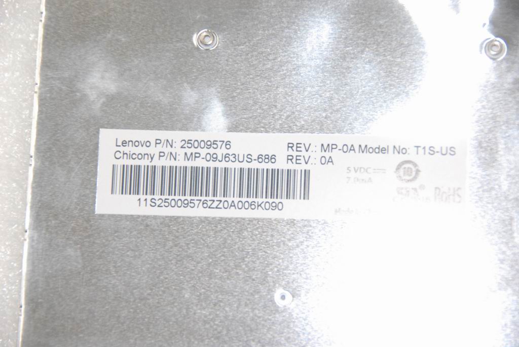 Lenovo 25009576 Ccy T1S Us 83Key Blkkbd