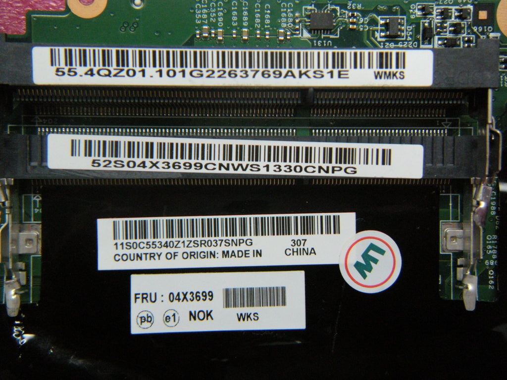 Lenovo Bdplanar Nok,I3-2370M,Uma,Tpm - 04X3699