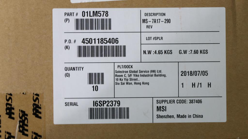Lenovo System Board Planar Motherboar - 01LM578
