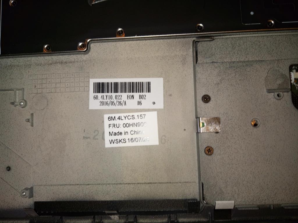 Lenovo Kp Kybd Bezels And Palmrests - 00HN900