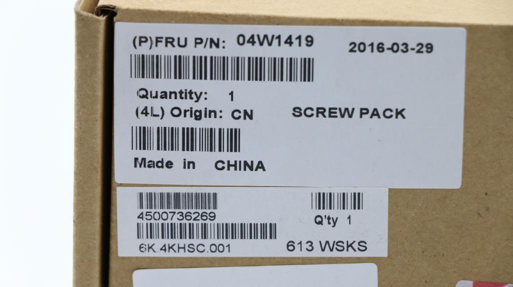 Lenovo Ks Kits Screws And Labels - 04W1419