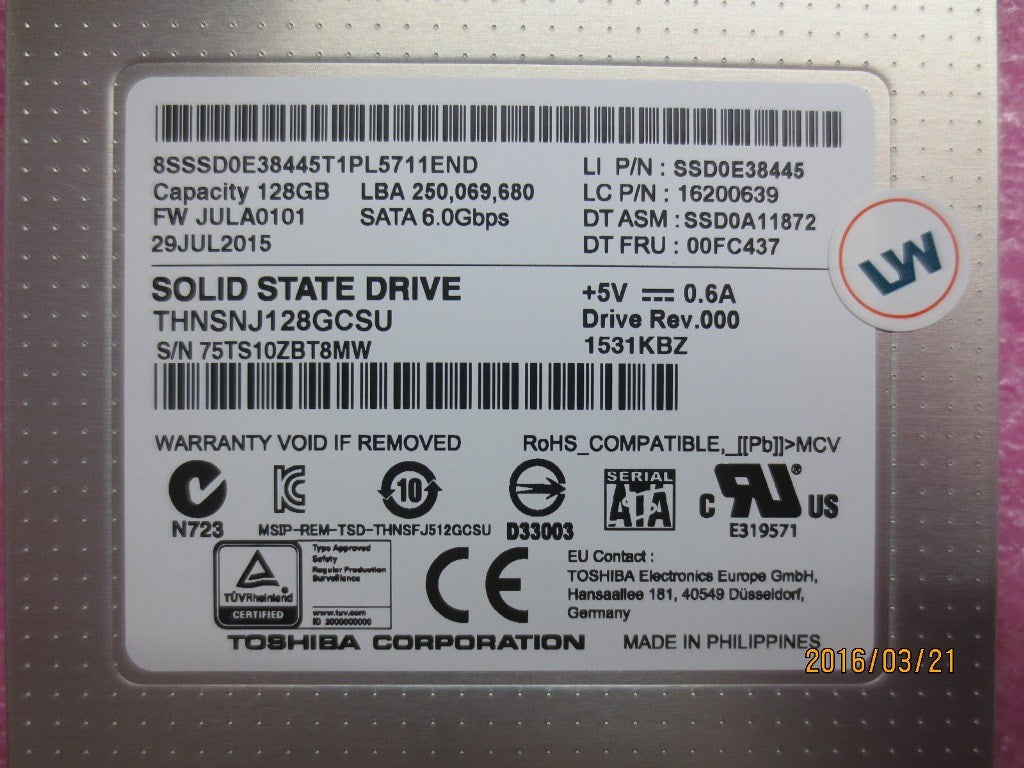 Lenovo 00FC437 Solid State Drives