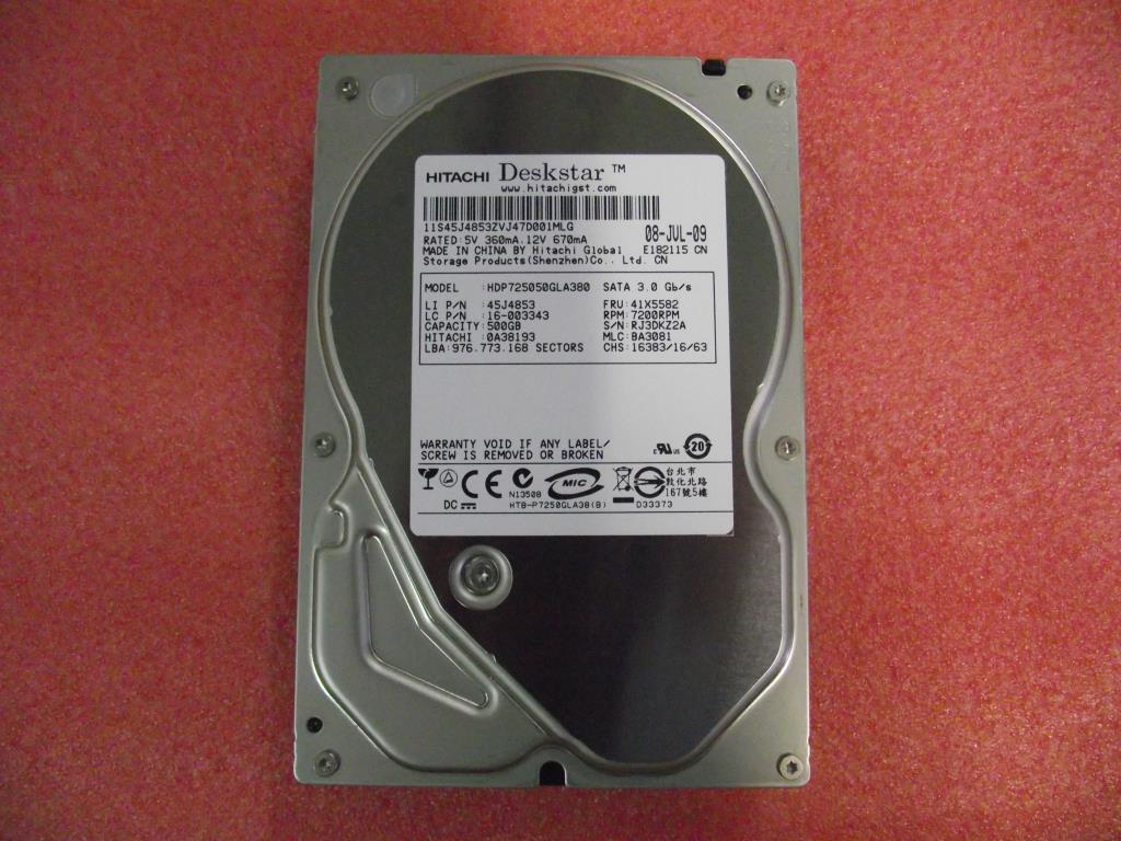 Lenovo 16003343 Hdd 500G Sata2 Hdp725050Gla380