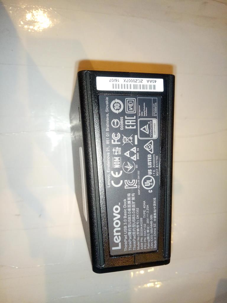 Lenovo Fru For Essential Usb3.0 Dock - 03X7132