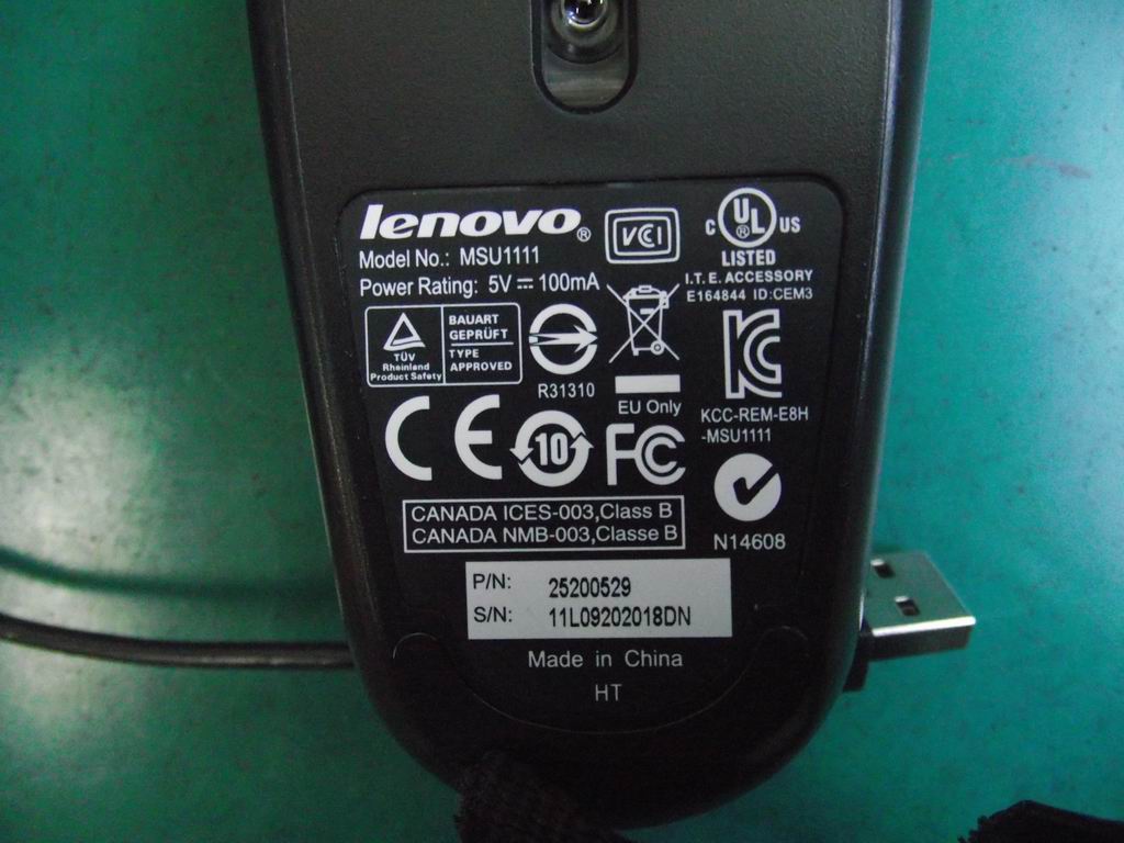 Lenovo 25200529 Kb Chicony Lxh-Msu-1111 B-Silk