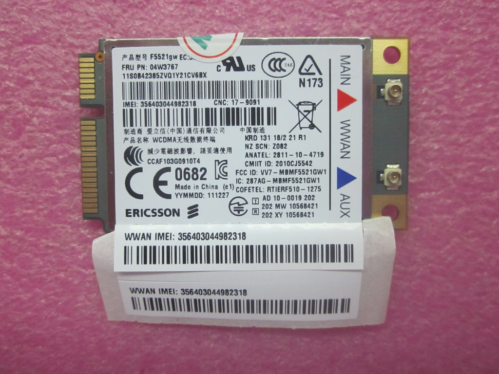 Lenovo Wireless Wireless,Wwan,Erc,F55 - 04W3767