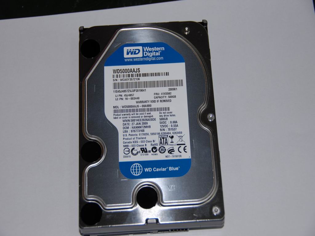 Lenovo 16003440 Hdd 500G Sata2 Wd5000Aajs-08A8