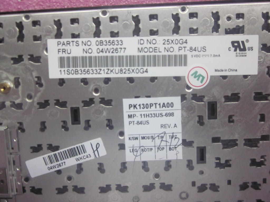 Lenovo Keyboard Pettit-Keyboard Use - 04W2677
