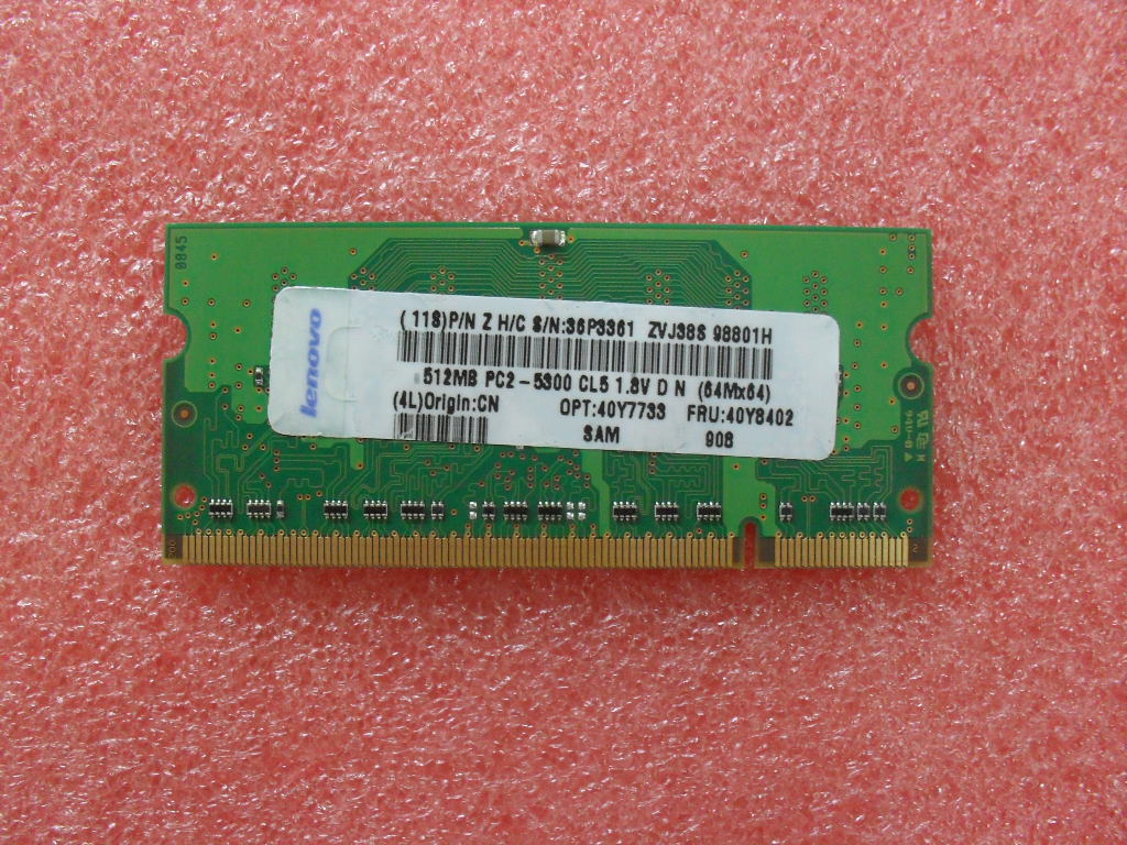 Lenovo 40Y8402 Module 512Mbpc25300Np