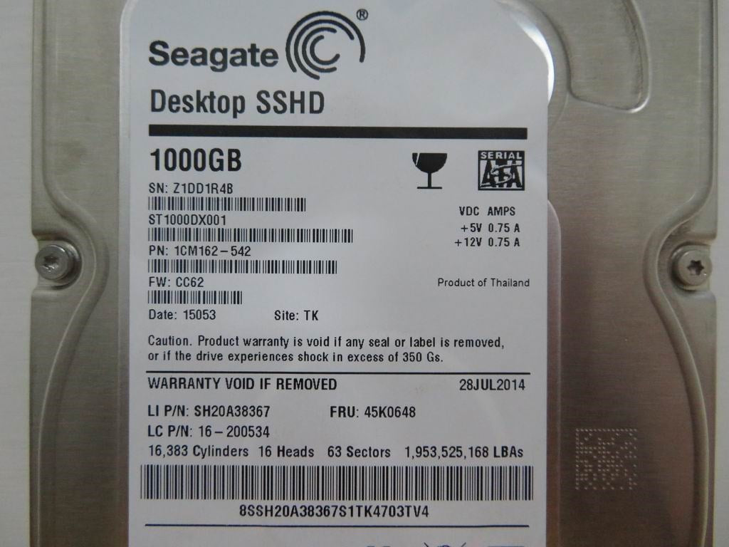 Lenovo 16200534 1Tb Hdd 7200Rpm Sata 6Gbps 64M