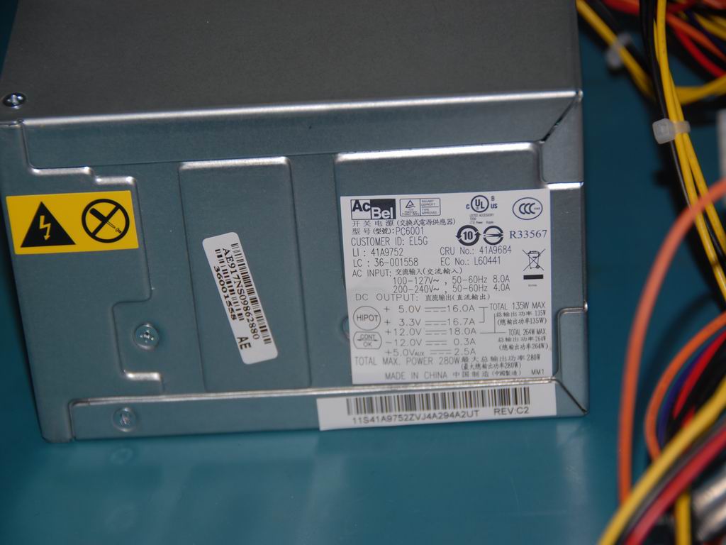 Lenovo 36001558 Power 280W Acbel Pc6001-El5G/R