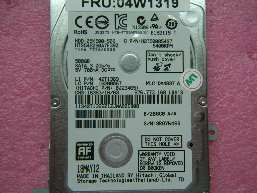 Lenovo 04W1319 Hard Drives