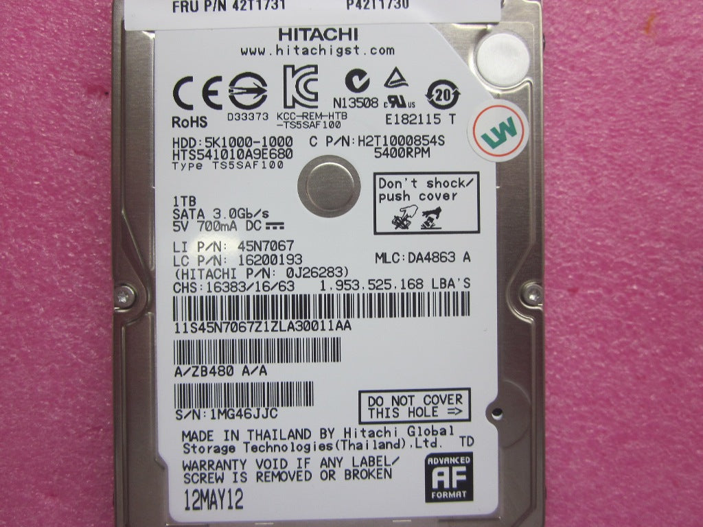 Lenovo Hd Hard Drives - 42T1731