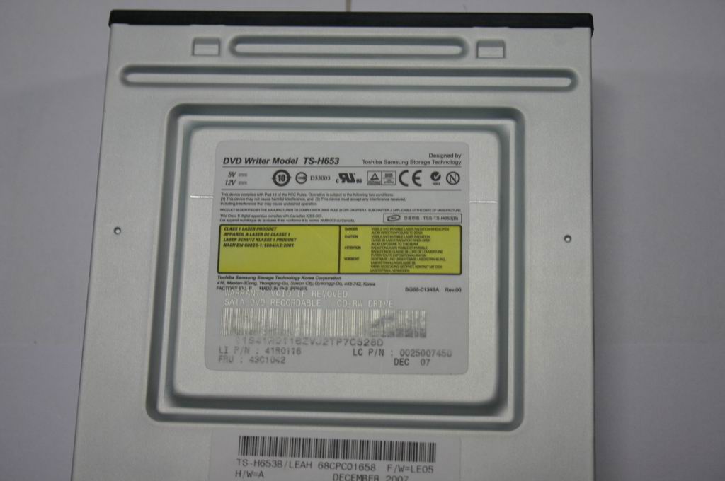 Lenovo 25007450 Tsst 16Xts-H653B Sata Dvdrw(R)