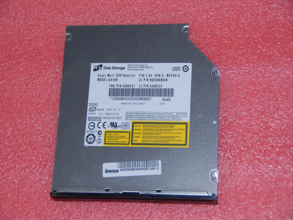 Lenovo 25008048 Dvdrw Hlds Ga10N Slim Sata Slo