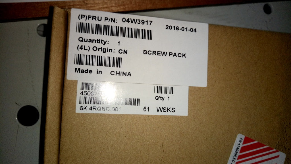 Lenovo 04W3917 Ks Kits Screws And Labels