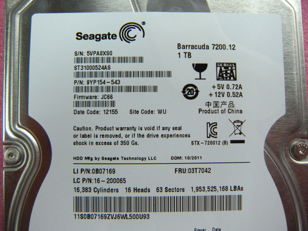 Lenovo 03T7042 Hard Drive