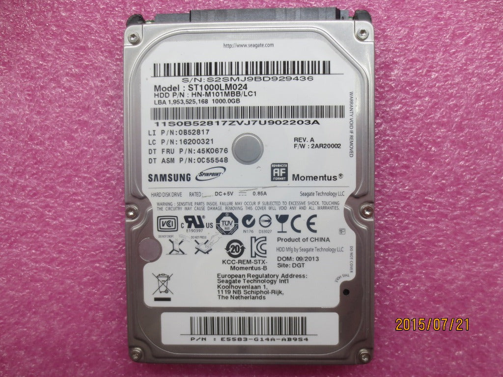 Lenovo 45K0676 Hd Hard Drives