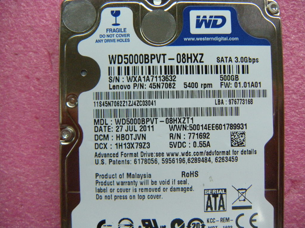 Lenovo Hard Drives - 04W1295