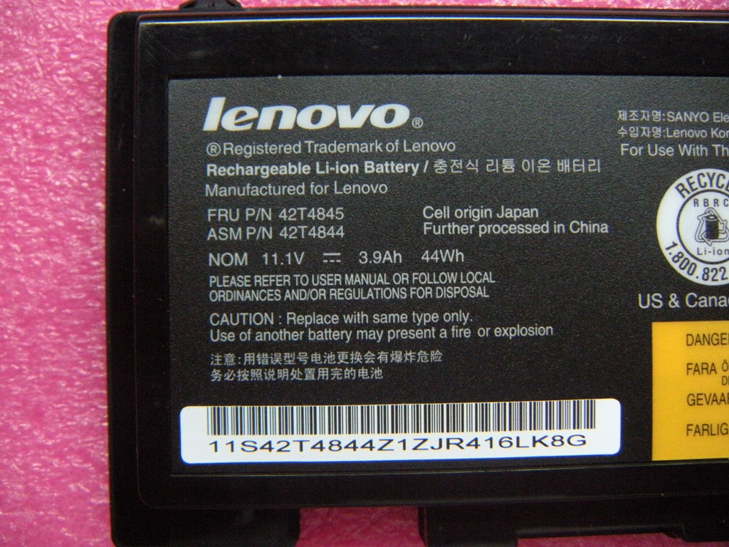 Lenovo 42T4845 Ba Rechargeable Batteries