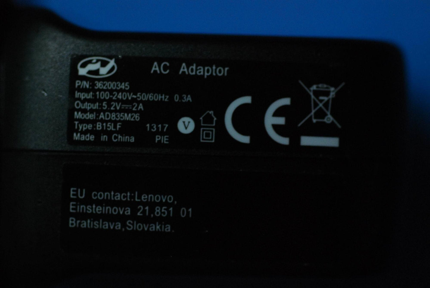 Lenovo Gw Ad835M26B15Lf 5.2V2A Uk Ada - 36200345