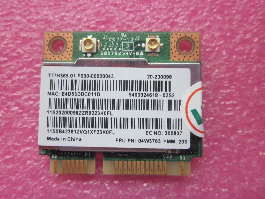 Lenovo 04W3763 Wireless Lan Adapters