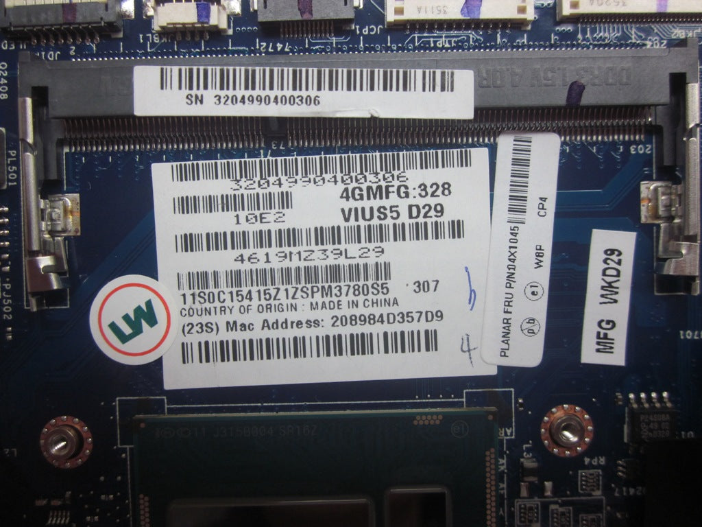 Lenovo Mb Assembly - 04X1045