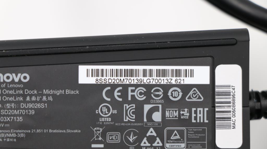 Lenovo Thinkpad Onelink Dock Black - 03X7135