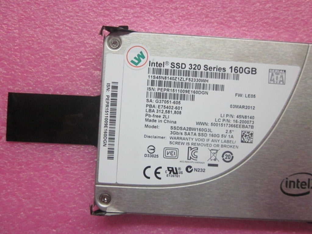 Lenovo 45N8143 Driveh Tray-Sata Ssd 160Gb Int