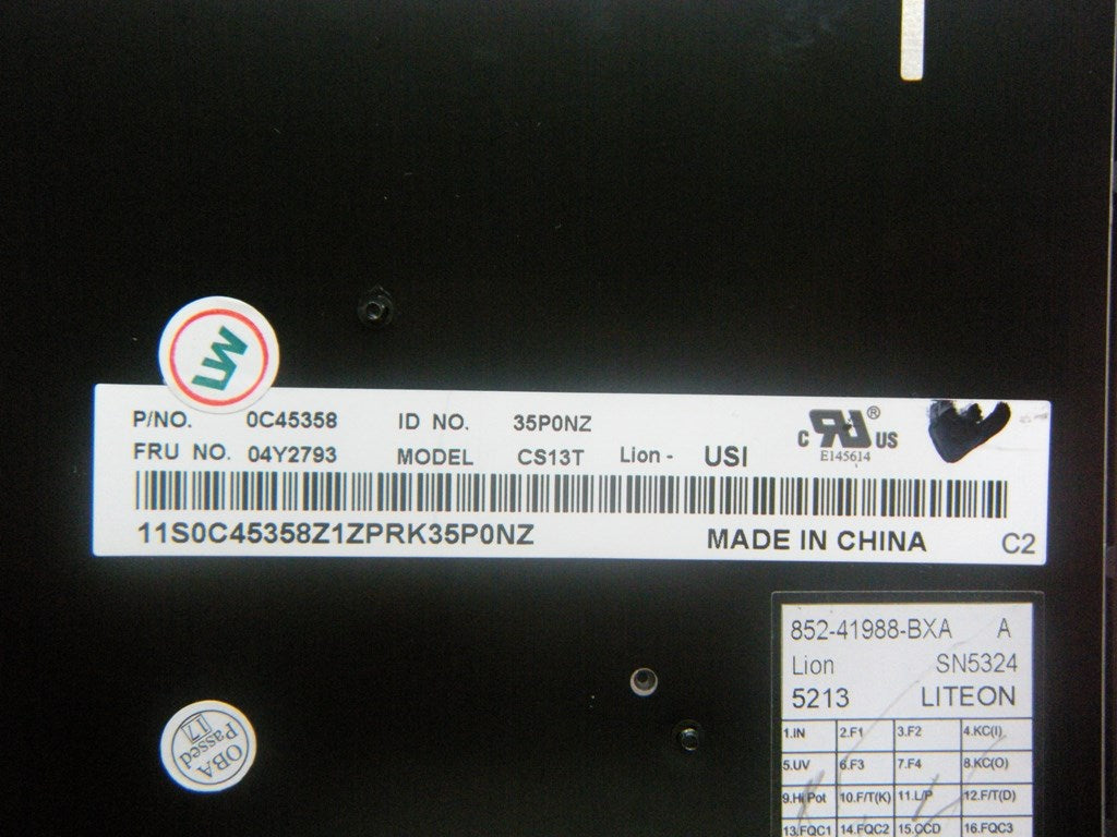 Lenovo Ki Keyboards Internal - 04Y2793