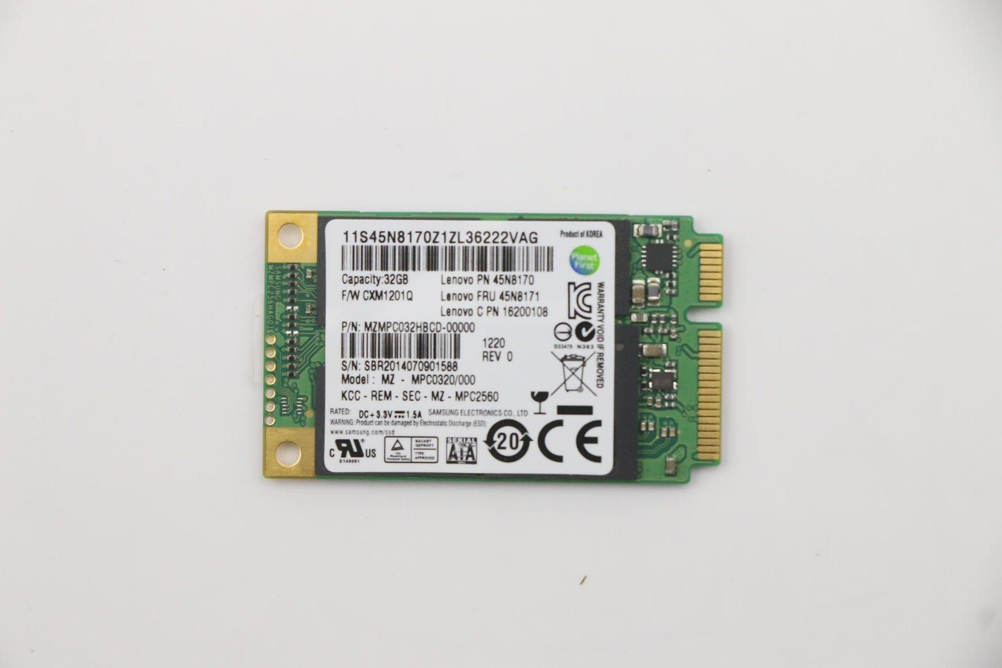 Lenovo 16200108 Ssd Samsung Pm830 32G Msata