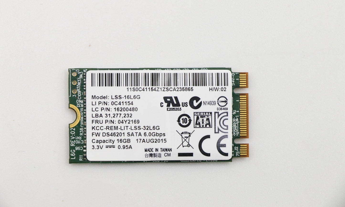 Lenovo 16200480 Ssd-M 16Gb Liteon Lss-16L6G Ng