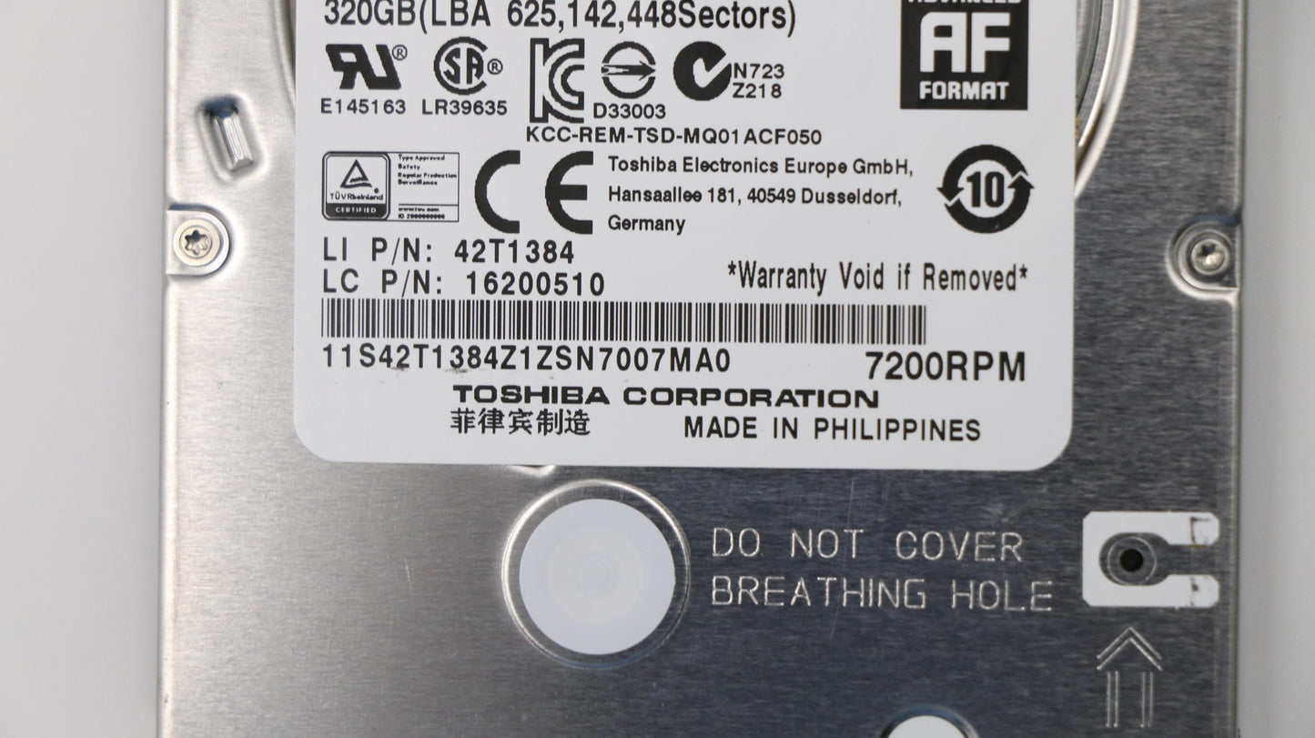 Lenovo Tsbmq01Acf0326G7Mm7.2K320Ghddl - 16200510