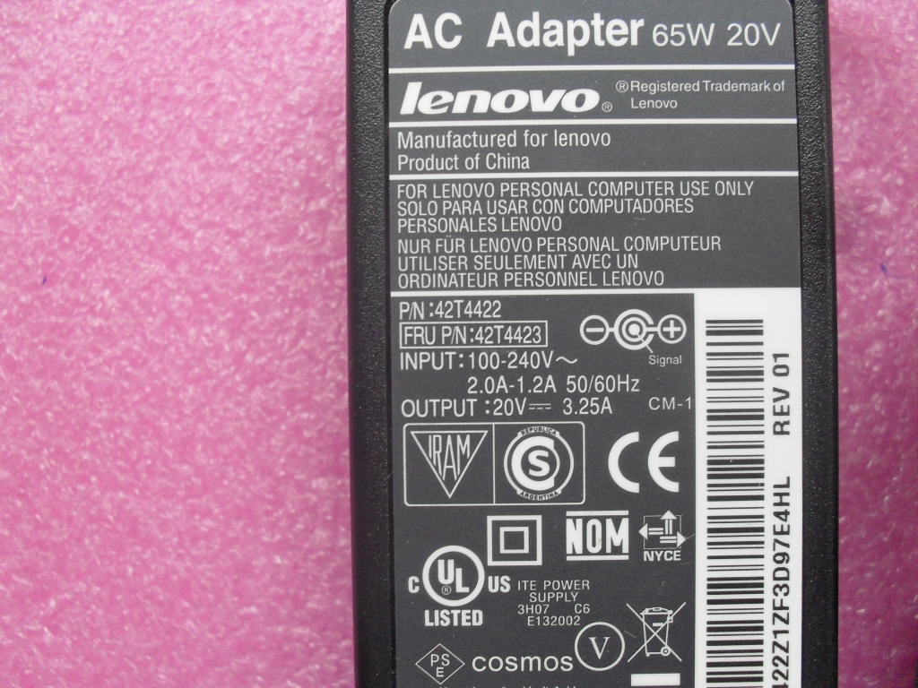 Lenovo Astec65W20V2P - 42T4423