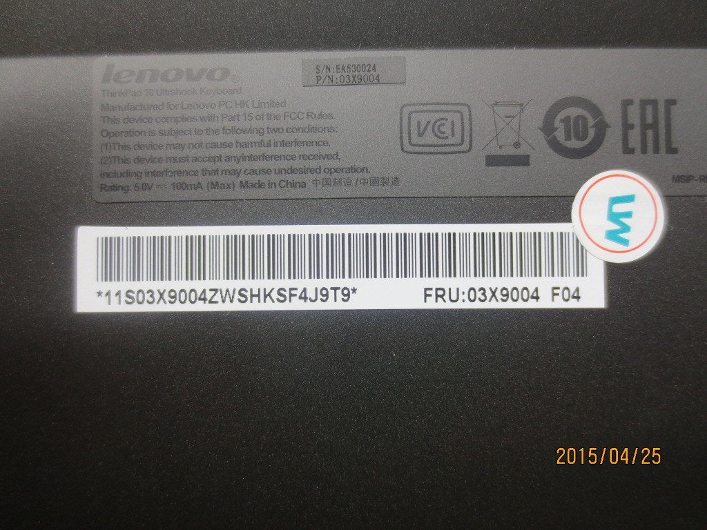 Lenovo 03X9004 Ki Keyboards Internal