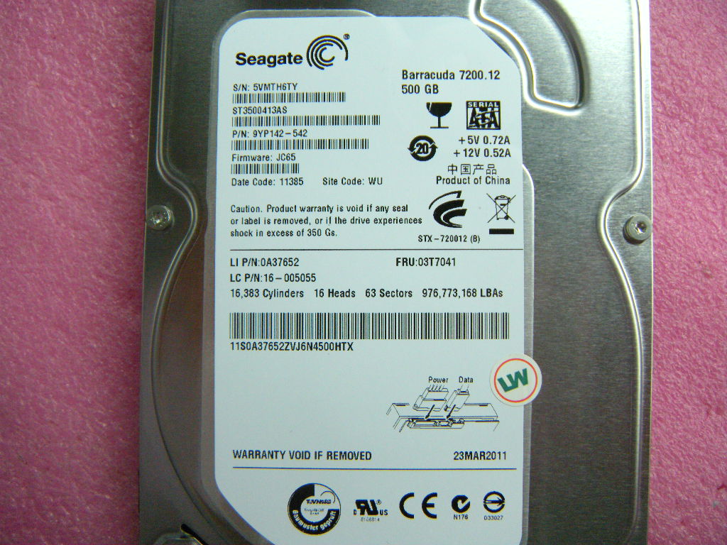 Lenovo 03T7041 Hard Drives